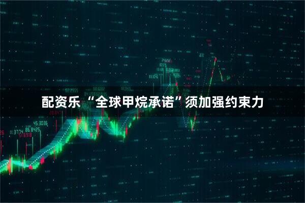 配资乐 “全球甲烷承诺”须加强约束力